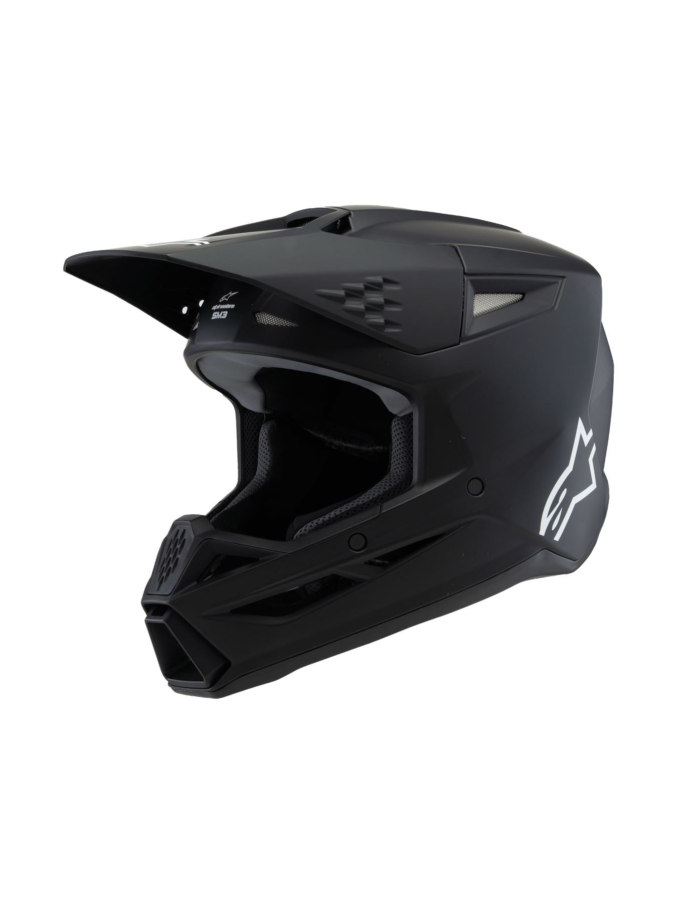 Alpinestars 2026 SM3 Solid Youth Motocross Helmet Black Matt